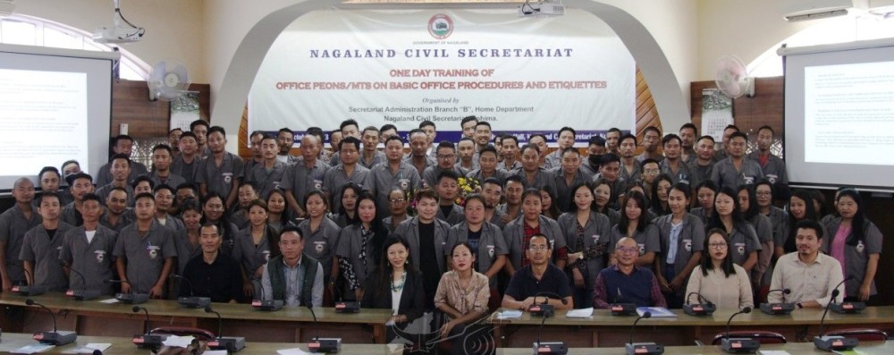 Participants during the workshop of secretariat office Peons/MTS on basic Office Procedures and Etiquettes at Secretariat Conference hall on October 10. (DIPR Photo)